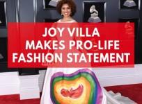 Singer Joy Villas anti-abortion dress to the Grammy awards stirs controversy
