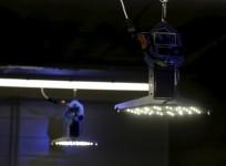 Estonia based startup Welmenni Li-Wi transceivers are pictured in Maardu, Estonia