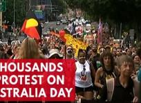 Thousands protest aboriginal mistreatment on Australia Day