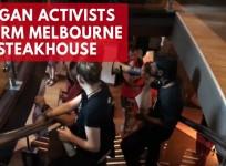 Vegan activists storm Melbourne steakhouse