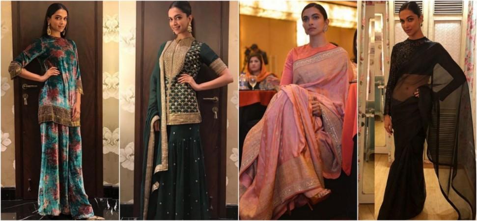 Deepika Padukone in Sabyasachi Deepika Padukone