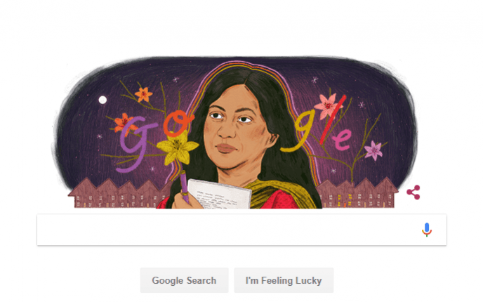 Kamala Das google doodle kamala das