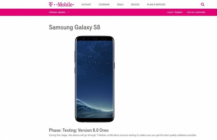 T-Mobile Galaxy S8 Android Oreo beta testing goes live in US: When will the public version release? Samsung, Galaxy S8, Android Oreo, T-Mobile, beta testing