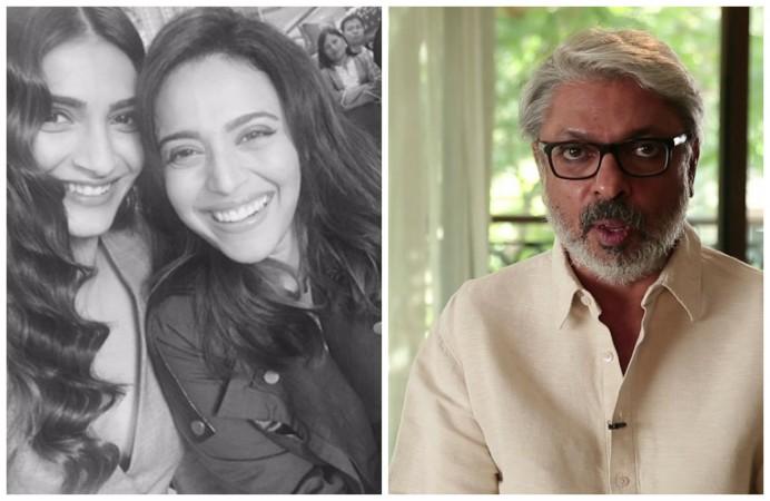 Sonam Kapoor, Swara Bhaskar (left) Sanjay Leela Bhansali (right) Sonam Kapoor, Swara Bhaskar (left) Sanjay Leela Bhansali (right)