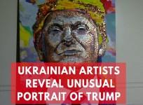 Ukrainian artists create striking portrait of Trump and Putin using coins and bullet shells