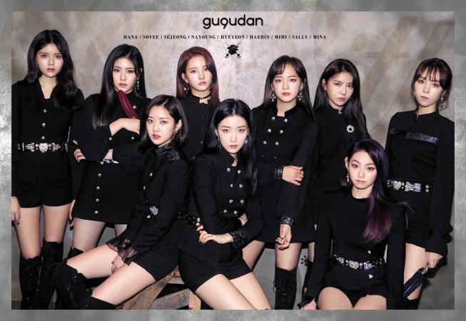The members of South Korean girl group gugudan gugudan