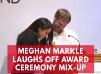 Meghan Markle laughs off awards ceremony mix-up