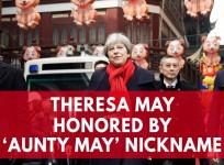 Theresa May honored by Aunty May nickname