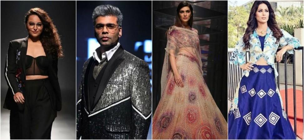 Sonakshi Sinha, Karan Johar, Kriti Sanon, Hina Khan at LFW 2018 day-3 Sonakshi Sinha, Karan Johar, Kriti Sanon, Hina Khan at LFW 2018 day-3