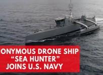 Autonomous drone ship Sea Hunter joins US Navy