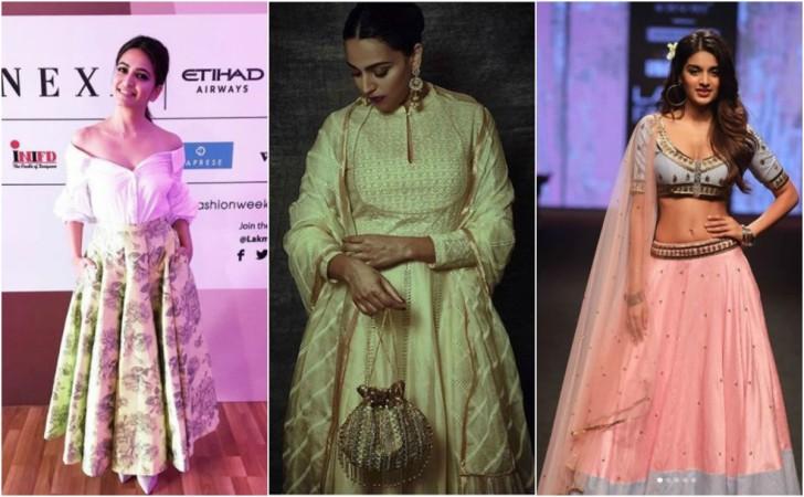 From the left: Kriti Kharbanda, Swara Bhasker, Nidhi Agerwal LFW 2018