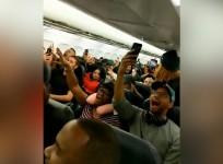 Flight full of Eagles fans break into song ahead of Super Bowl showdown