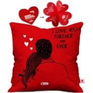 Romantic Cushion Cover with Filler