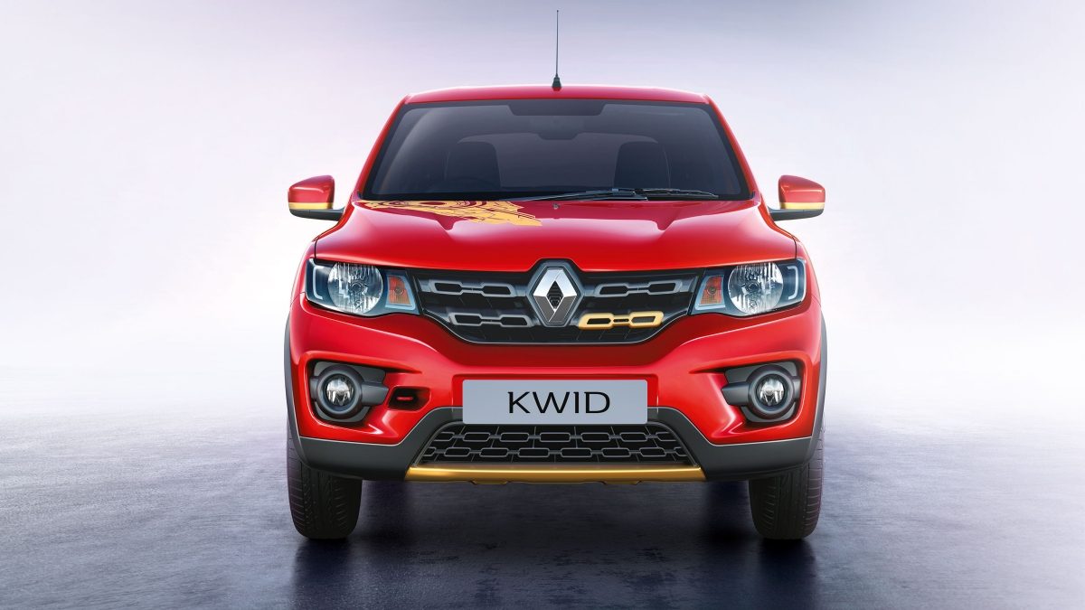 Renault Kwid Super Hero edition with Iron man theme Renault Kwid Super Hero edition with Iron man theme