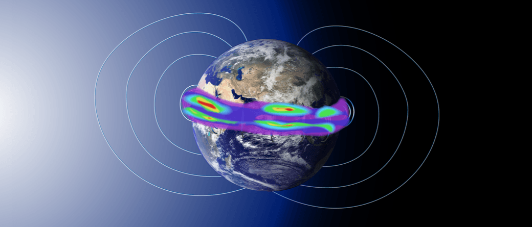 Around Earth's equator, bright swaths of colour known as airglow, can appear hovering at about 50 to 300 miles above the surface of Earth. Earth, Magnetic field,