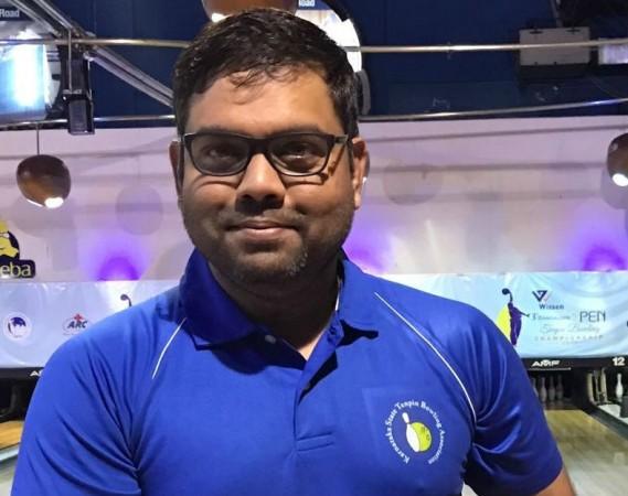 Parvez Ahmed at 28th National Tenpin Bowling Championships in Bengaluru. Parvez Tenpin Bowling