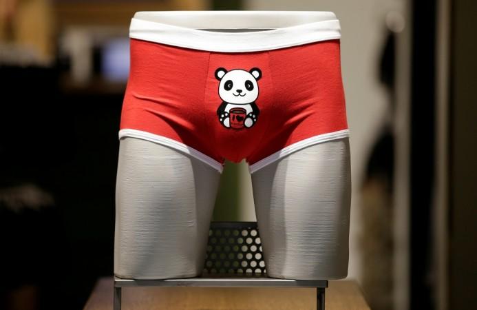 Christmas boxer underwear are seen in a shop in downtown Rome, Italy December 11, 2017. underwear