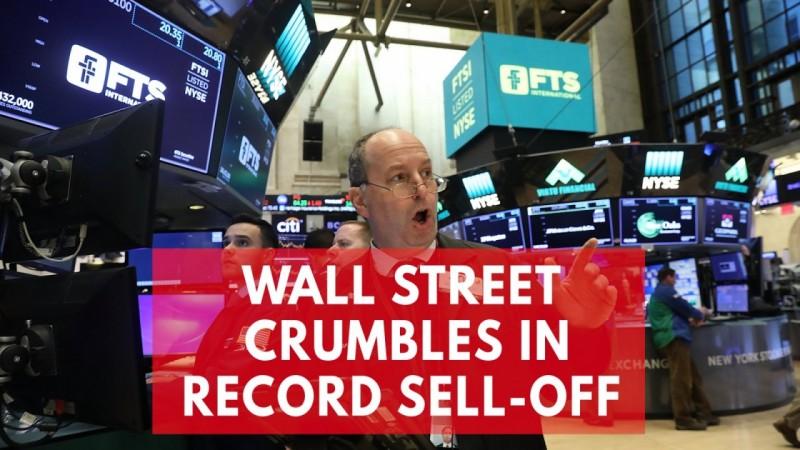 Dow Jones blood bath sees biggest day drop in more than 6 years