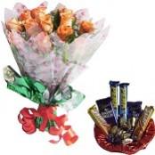 Peach roses
