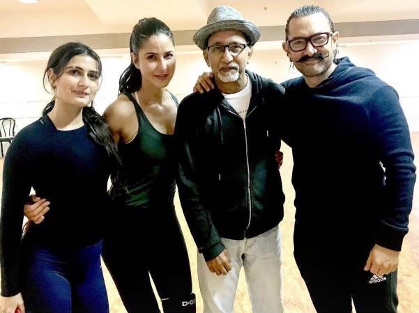 Fatima Sana Shaikh, Katrina Kaif and Aamir Khan. Katrina Kaif, Fatima Sana Shaikh, Aamir Khan