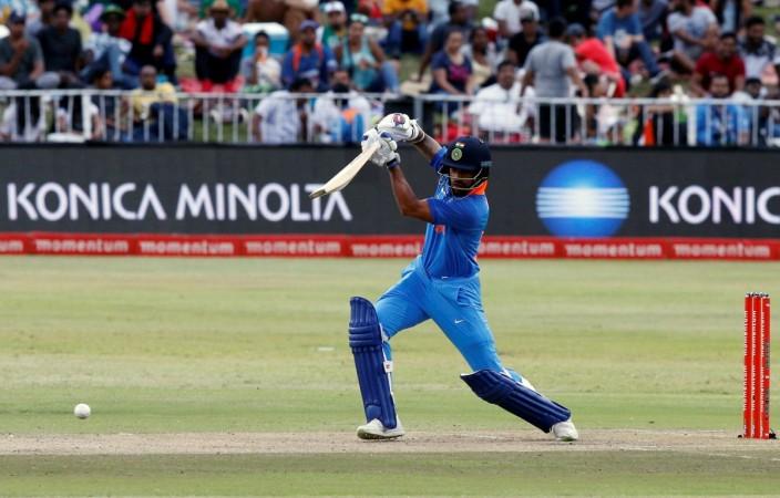 India's Shikhar Dhawan plays a shot against South Africa during the first ODI in Durban on February 1. Shikhar Dhawan