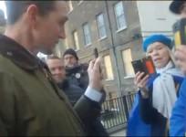 Tory MP David Davies recorded getting into a very aggressive dispute with Brexit protesters