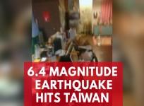 Watch: Hostel rattled after 6.4 magnitude earthquake hits Taiwan