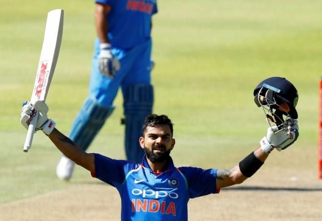 Virat Kohli celebrates his 34th ODI ton, against South Africa in Cape Town on Wednesday (February 7). Virat Kohli