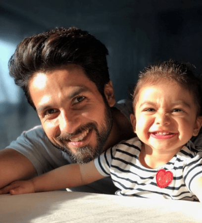 Shahid with daughter Misha Shahid Kapoor