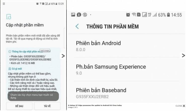 Screenshots of Galaxy S7 edge with Android 8.0 Oreo update Screenshot of Galaxy S7 edge with Android 8.0 Oreo update