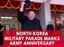 North Korea holds military parade to mark army anniversary