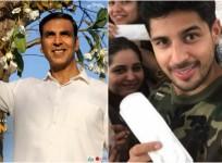 Sidharth Malhotra accepts Akshay Kumar's PadMan challenge