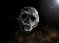 asteroid, skull shaped asteroid,