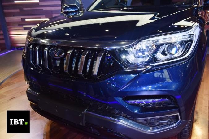 Mahindra new 7-seat SUV's grille Mahindra new 7-seat SUV's grille
