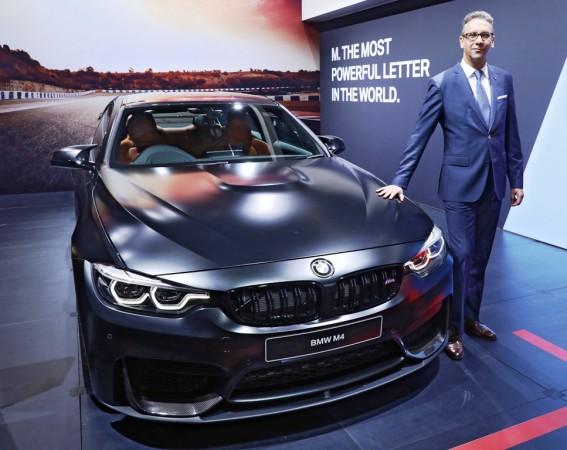 Vikram Pawah with the new BMW M4 Coupe BMW M4