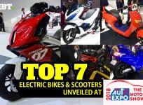 Electric two-wheeler models at Auto Expo 2018