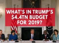 Whats in President Trumps $4.4tn budget for 2019?