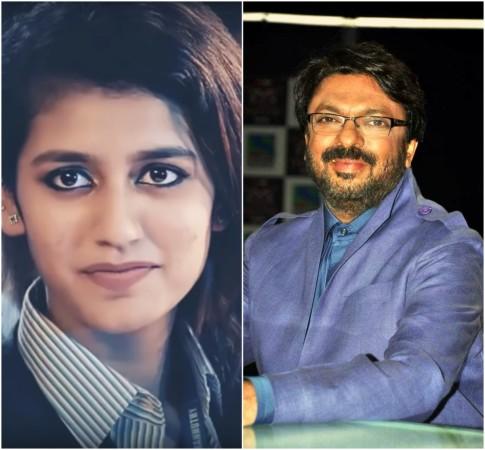 Priya Prakash Varrier and Sanjay Leela Bhansali Priya Prakash Varrier
