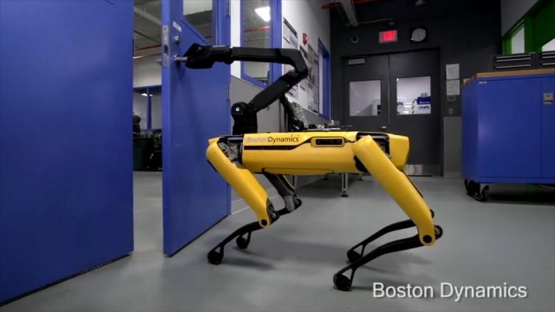 Boston Dynamics robot dog open doors Watch Boston Dynamics new robot dog open doors