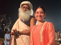 Tamannaah Bhatia with Sadhguru