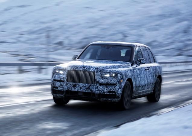 Rolls-Royce Cullinan during the testing in Arctic Circle Rolls-Royce Cullinan