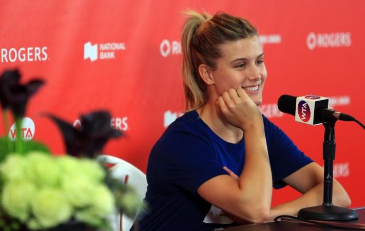 Making your fancies run wild, ain't it Genie? Pictured: Eugenie Bouchard during the Rogers Cup at Aviva Centre, Toronto, Canada in August 2017 eugenie bouchard
