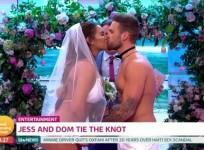 Love Islands Jess And Dom Get Married Live On Good Morning Britain