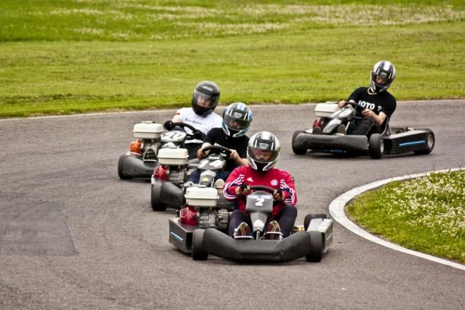 The woman was completing her frist lap in go-kart with husband at Pinjore gardens. (Representational Image). go-kart