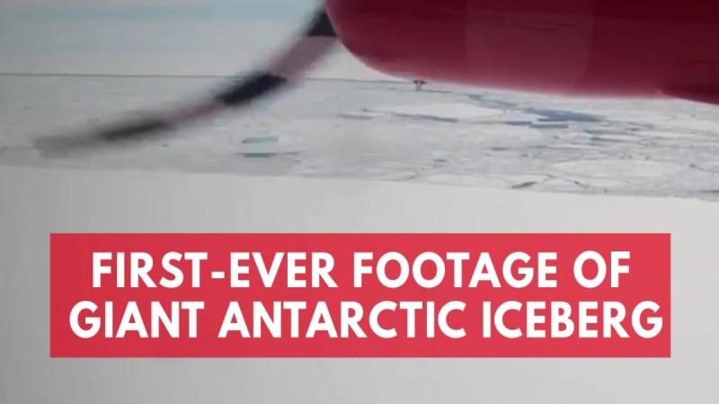First-ever footage of 2,000-square mile Antarctic iceberg released