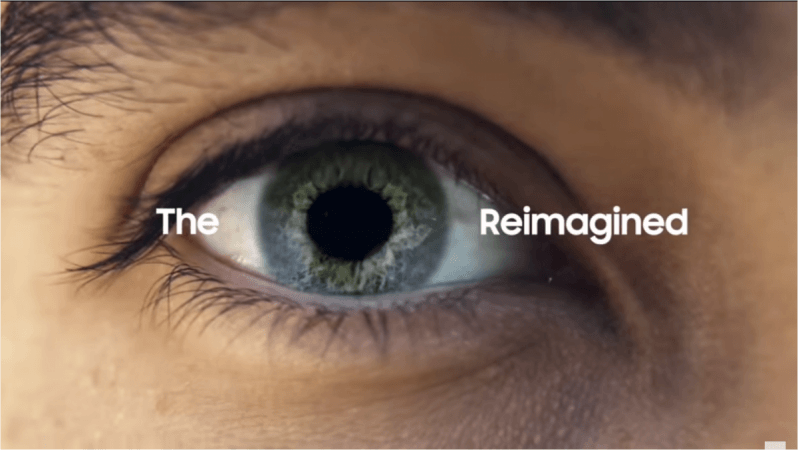 The Camera Reimagined Samsung S9 teaser Camera. Reimagined