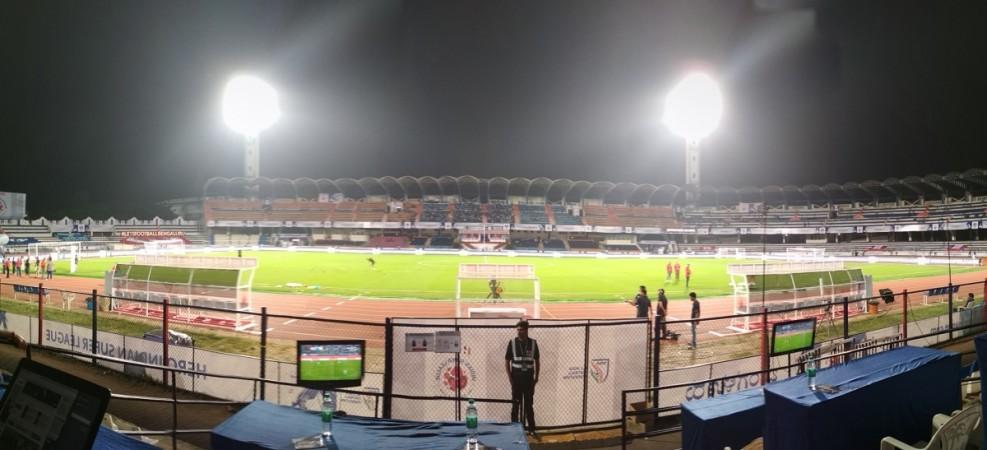 A panorama view of the Sree Kanteerava Stadium Bengaluru bengaluru fc