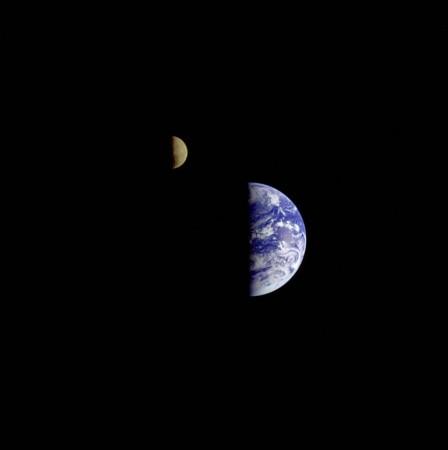 Earth, Moon, Galileo