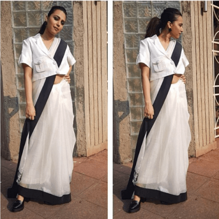 Swara Bhasker in a saree Swara Bhasker