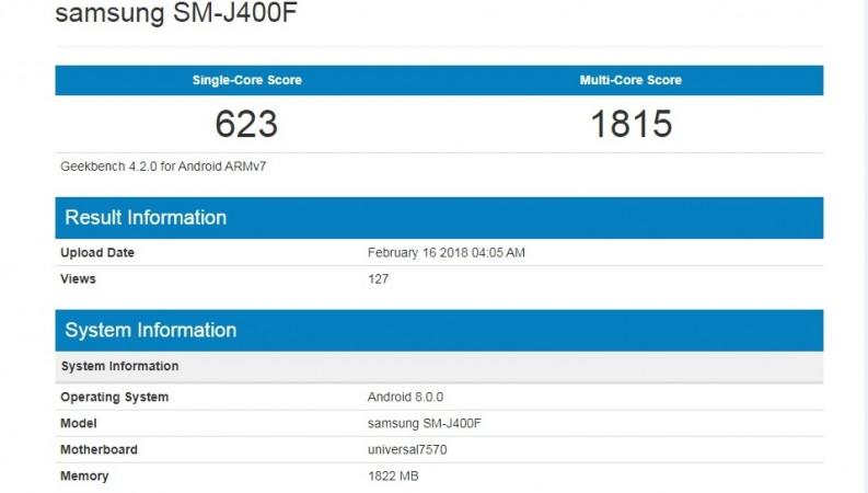 New Samsung device with model number SM-J400F spotted on Geekbench database New Samsung device with model number SM-J400F spotted on Geekbench database